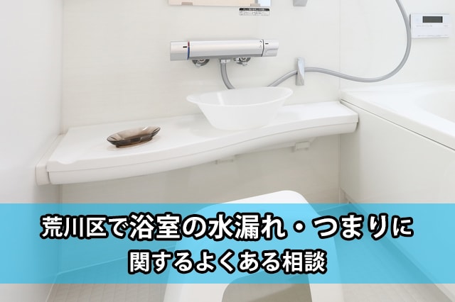 荒川区の浴室の水漏れ・つまり