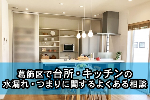 葛飾区で台所・キッチンの水漏れ・つまりに関するよくある相談
