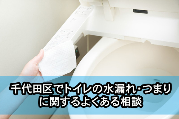 千代田区でトイレの水漏れ・つまりに関するよくある相談