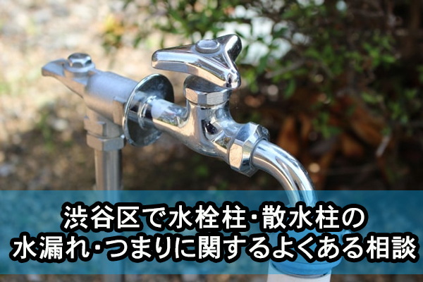 渋谷区で水栓柱・散水柱の水漏れ・つまりに関するよくある相談